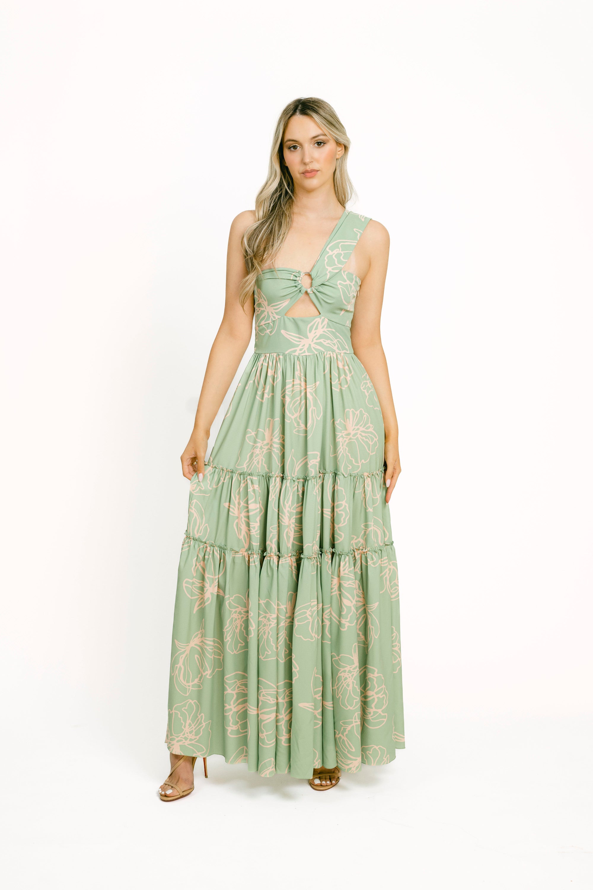 Alex Maxi Dress Abstract Floral